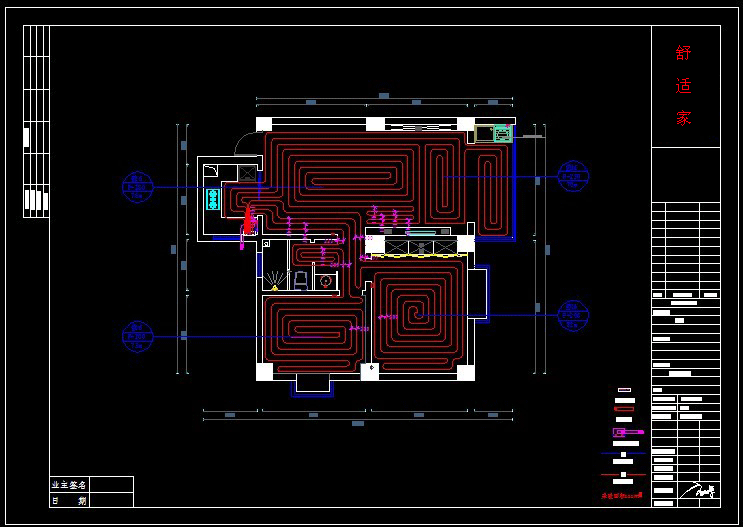 地暖走管布置圖