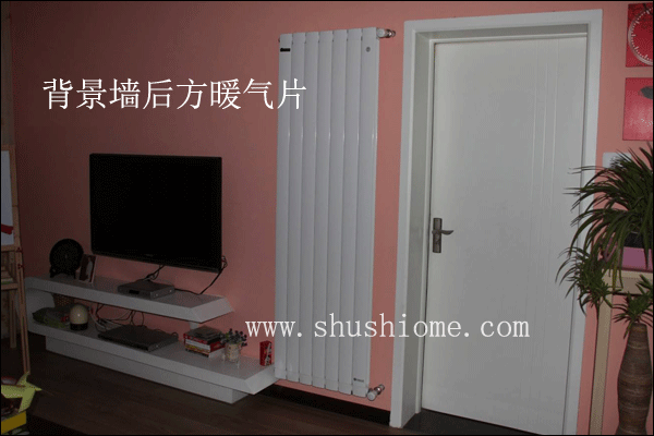 客廳背景墻暖氣片安裝效果圖