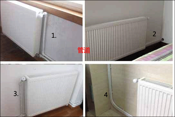 明裝暖氣片安裝效果圖
